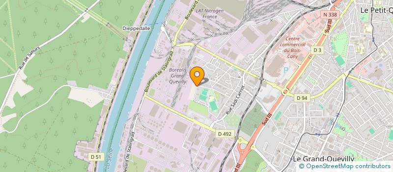 localisation de l'entreprise MULTI TECHNIQUE ROUENNAISE à LE GRAND-QUEVILLY