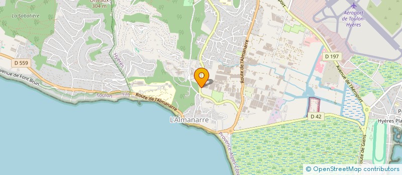 localisation de l'entreprise MULTI TECHNIQUES FRANCE à HYERES
