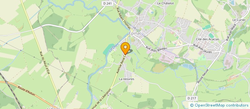 localisation de l'entreprise MULTI'TEX à EPINAC
