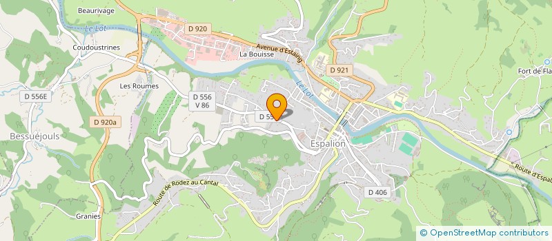 localisation de l'entreprise MULTI-TRANSPORTS BERTHIE à ESPALION