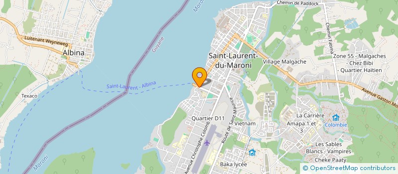 localisation de l'entreprise MULTI TRANSPORTS PRO à SAINT-LAURENT-DU-MARONI