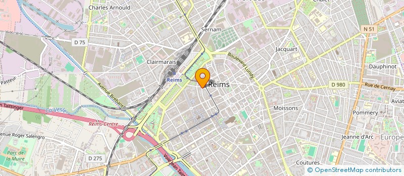 localisation de l'entreprise MULTI TRAVAUX BATIMENT à REIMS