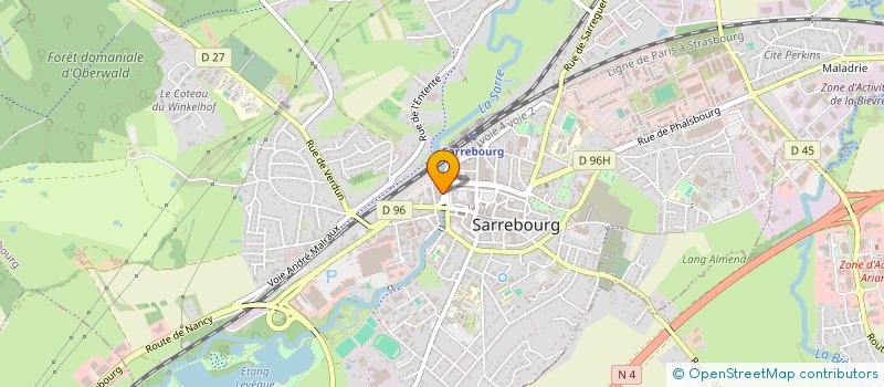 localisation de l'entreprise MULTI TRAVAUX HABITAT à SARREBOURG
