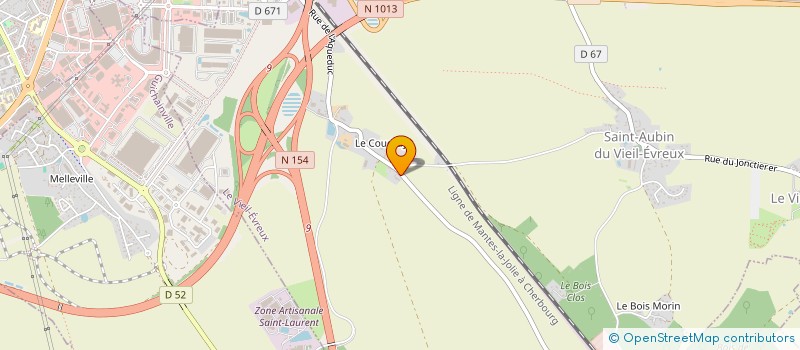 localisation de l'entreprise MULTIBAIE  LE VIEIL-EVREUX