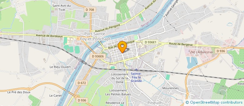 localisation de l'entreprise MULTIBAT 33  SAINTE-FOY-LA-GRANDE