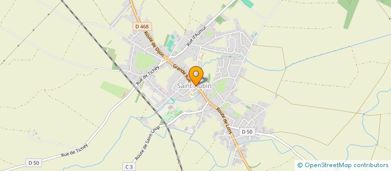 localisation de l'entreprise MULTIBAT 39 à SAINT-AUBIN