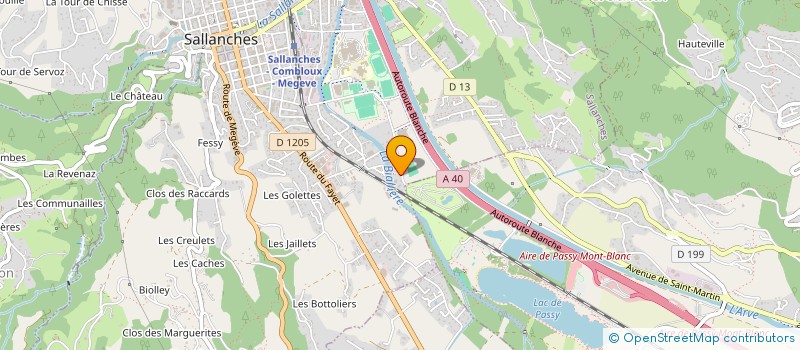 localisation de l'entreprise MULTIBAT  SALLANCHES