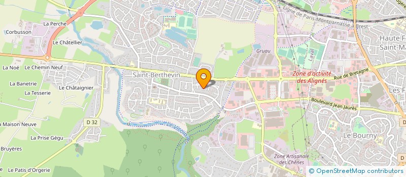 localisation de l'entreprise MULTIBAT à SAINT-BERTHEVIN