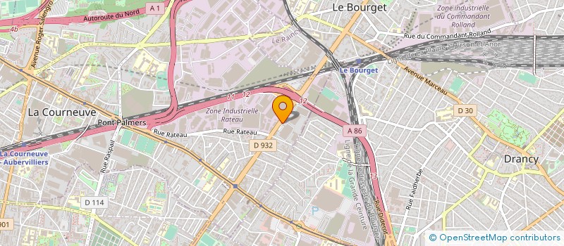 localisation de l'entreprise MULTIBAT à LA COURNEUVE