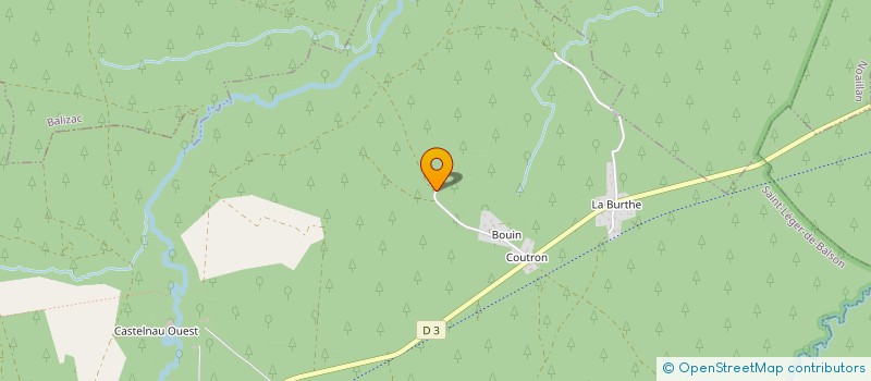 localisation de l'entreprise MULTIBAT CONSTRUCTION 33  SAINT-LEGER-DE-BALSON