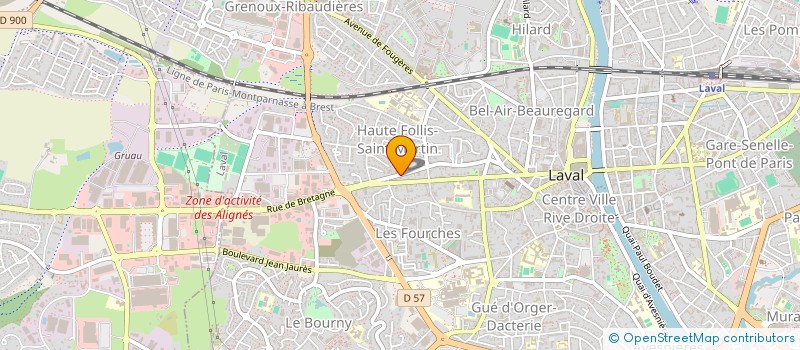 localisation de l'entreprise MULTICIBLES LIGUE DE DARTS  MLD à LAVAL