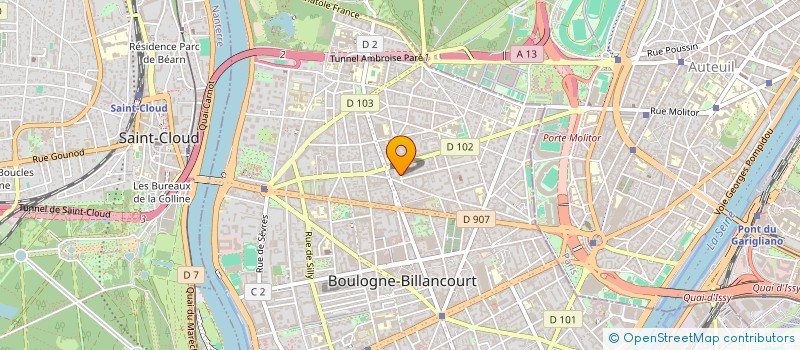 localisation de l'entreprise MULTICOM à BOULOGNE-BILLANCOURT