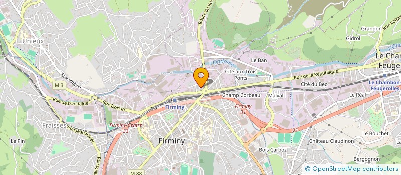 localisation de l'entreprise MULTICOM  FIRMINY