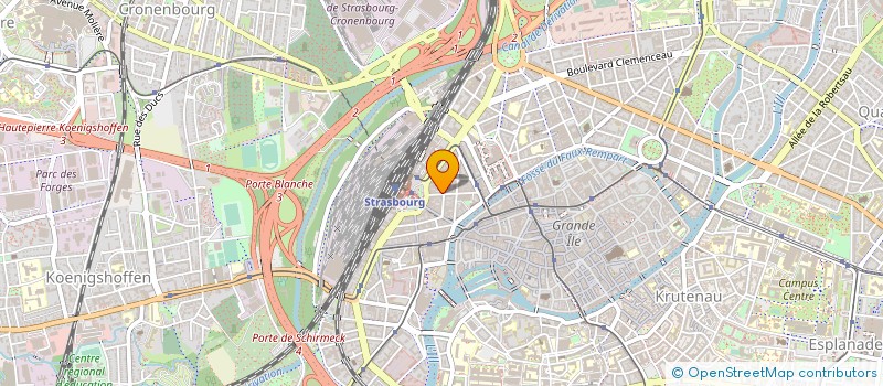 localisation de l'entreprise MULTICOMMUNICATION à STRASBOURG