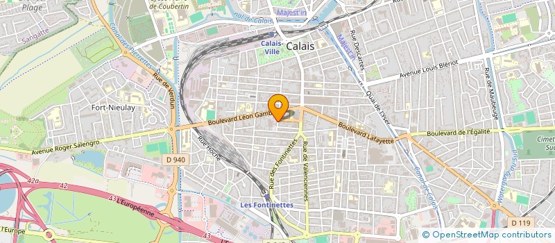 localisation de l'entreprise MULTICONSTRUCT à CALAIS