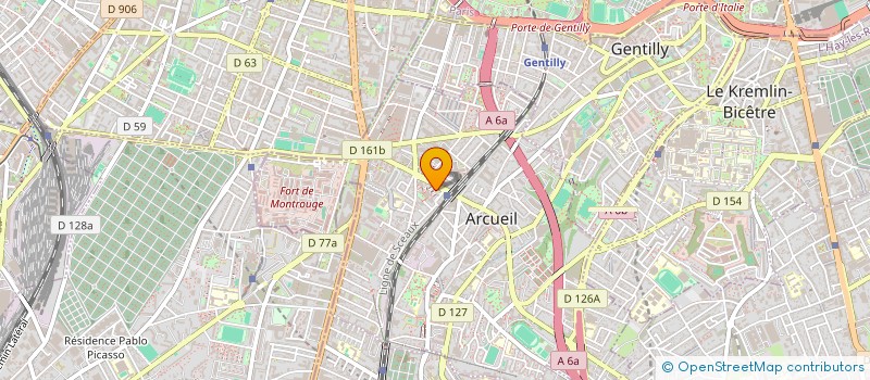 localisation de l'entreprise MULTICREA SARL à ARCUEIL