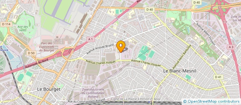 localisation de l'entreprise MULTIFACE à LE BLANC-MESNIL