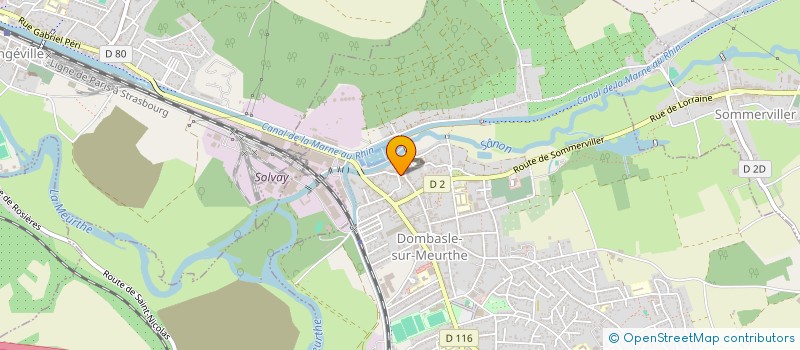 localisation de l'entreprise MULTIFERMETURES à DOMBASLE-SUR-MEURTHE