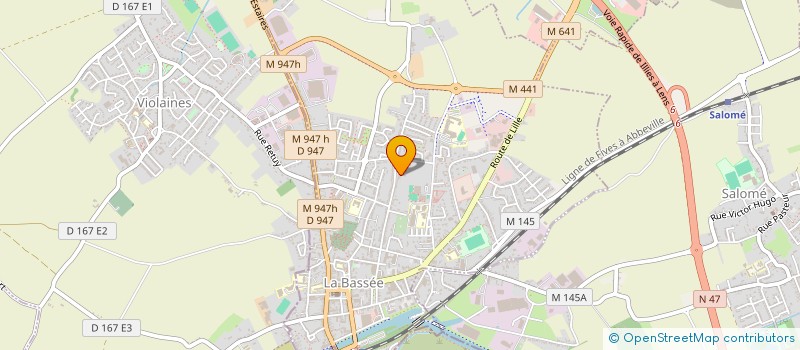 localisation de l'entreprise MULTIFILTRES SARL à LA BASSEE