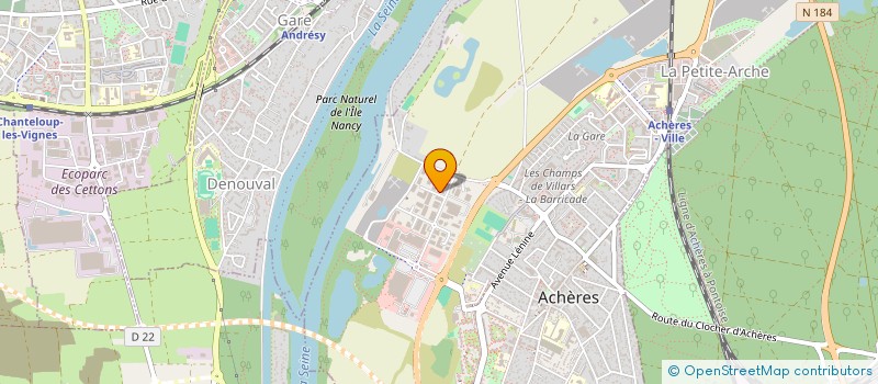 localisation de l'entreprise MULTIFORM à ACHERES