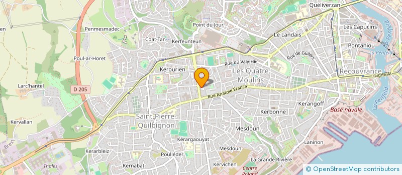 localisation de l'entreprise MULTIFORM à BREST