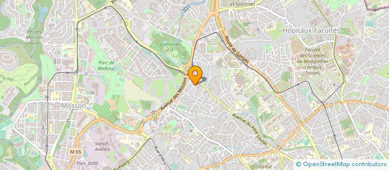 localisation de l'entreprise MULTIFORMS à MONTPELLIER