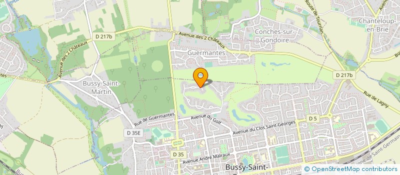 localisation de l'entreprise MULTIGOLF  BUSSY-SAINT-GEORGES