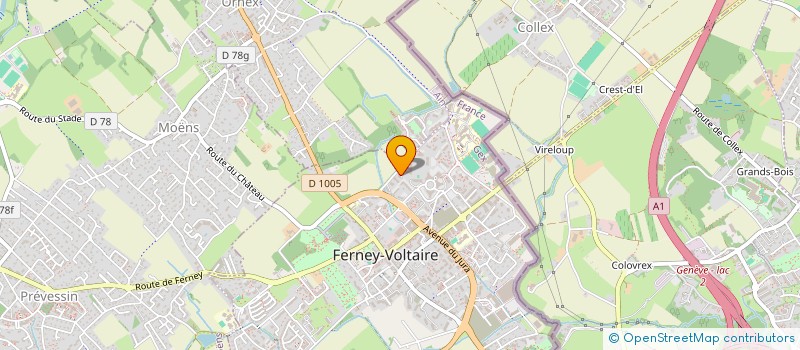 localisation de l'entreprise MULTILIBRI à FERNEY-VOLTAIRE