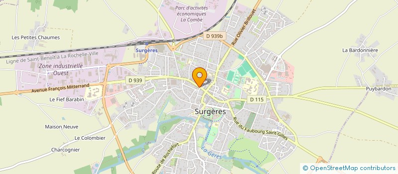 localisation de l'entreprise MULTIMEDIA CONCEPT SERVICES & INTERNET  SURGERES