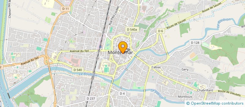 localisation de l'entreprise MULTIMEDIA LOISIRS  MONTELIMAR