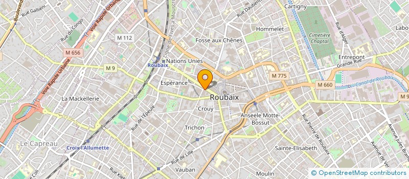 localisation de l'entreprise MULTIMEDIANCE à ROUBAIX