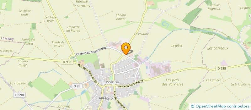 localisation de l'entreprise MULTIMETAL à LASSIGNY