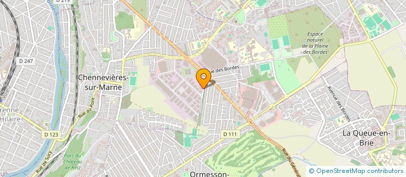localisation de l'entreprise MULTIMOULE OUTILLAGE à CHENNEVIERES-SUR-MARNE