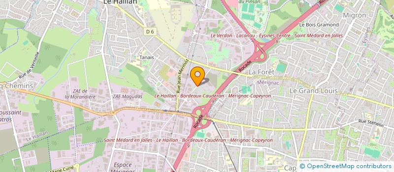 localisation de l'entreprise MULTINET 33 à EYSINES