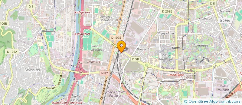 localisation de l'entreprise MULTINET SERVICES 38  GRENOBLE