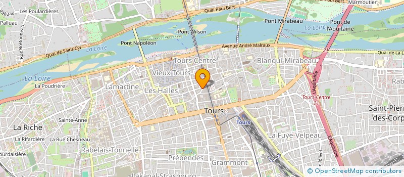localisation de l'entreprise MULTIOPTICAS à TOURS