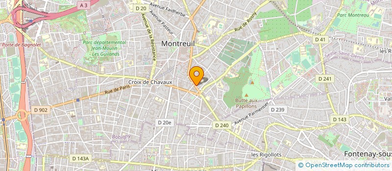 localisation de l'entreprise MULTIPALETTES à MONTREUIL