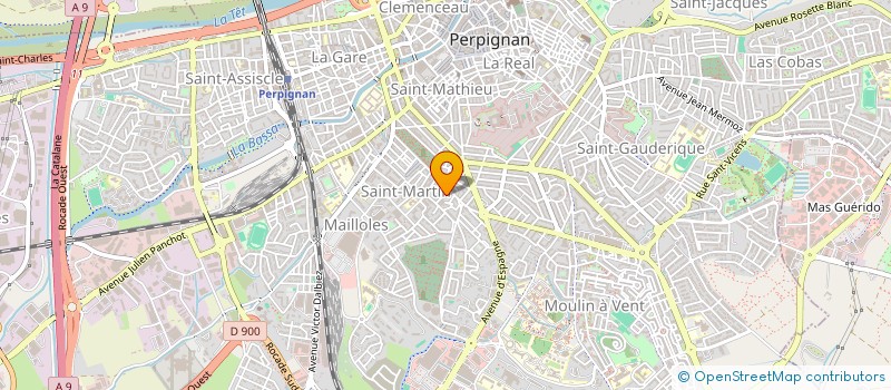 localisation de l'entreprise MULTIPASS 5  PERPIGNAN