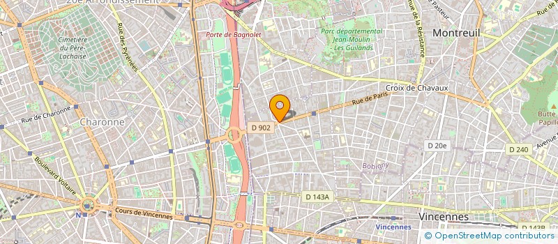 localisation de l'entreprise MULTIPLE DE TRAVAUX K à MONTREUIL