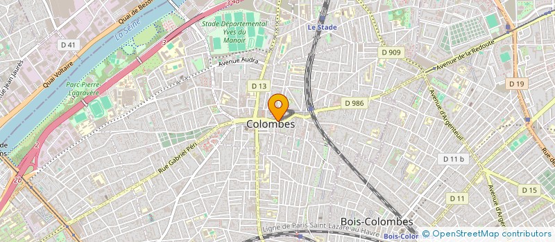 localisation de l'entreprise MULTIPOLES  COLOMBES