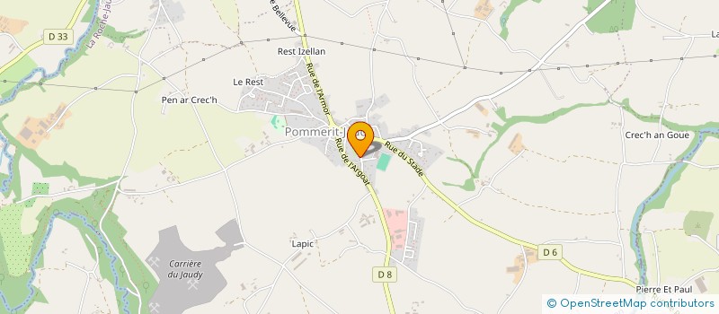 localisation de l'entreprise MULTIPOP  LA ROCHE-JAUDY