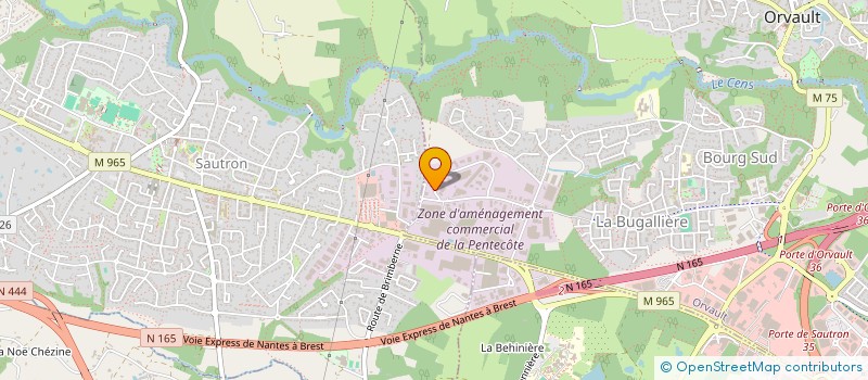 localisation de l'entreprise MULTIPRINT à ORVAULT