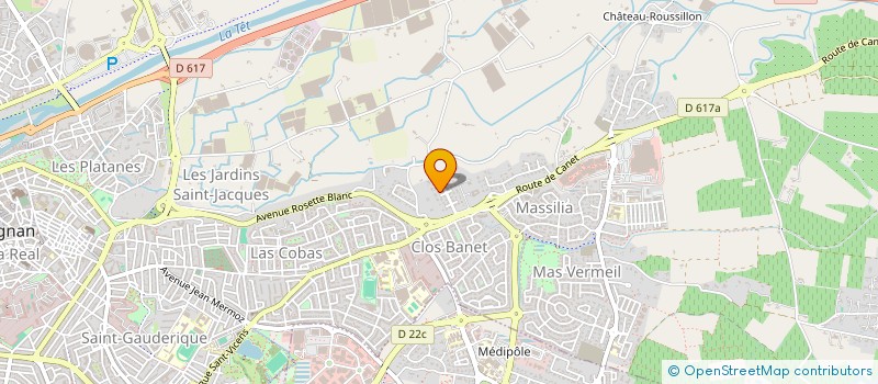 localisation de l'entreprise MULTIPRO.NET  PERPIGNAN