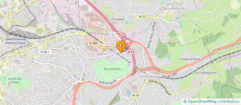 localisation de l'entreprise MULTIPROBAT à SAINT-ETIENNE
