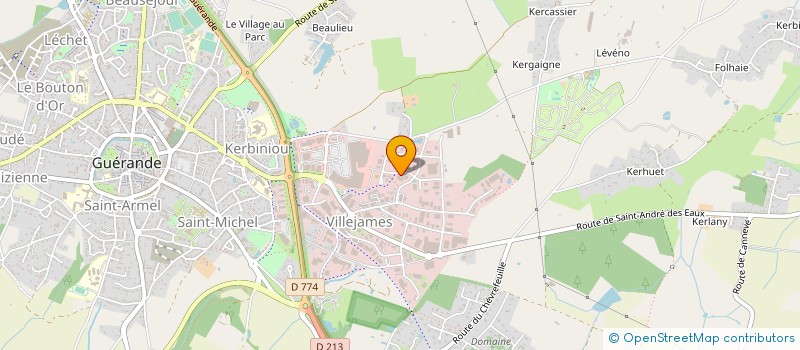 localisation de l'entreprise MULTIREX à GUERANDE