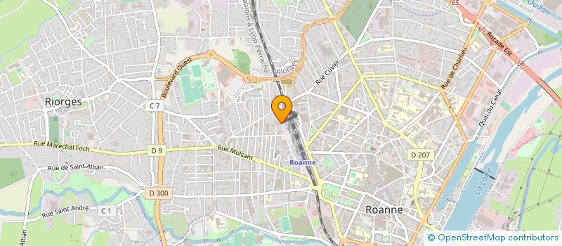 localisation de l'entreprise MULTISAC DIFFUSION  ROANNE