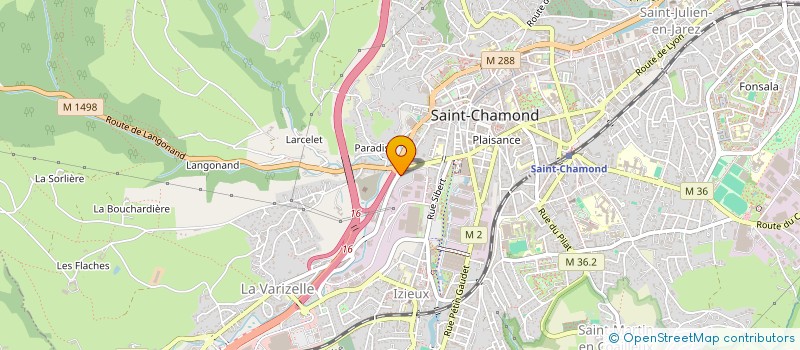 localisation de l'entreprise MULTISCENE à SAINT-CHAMOND