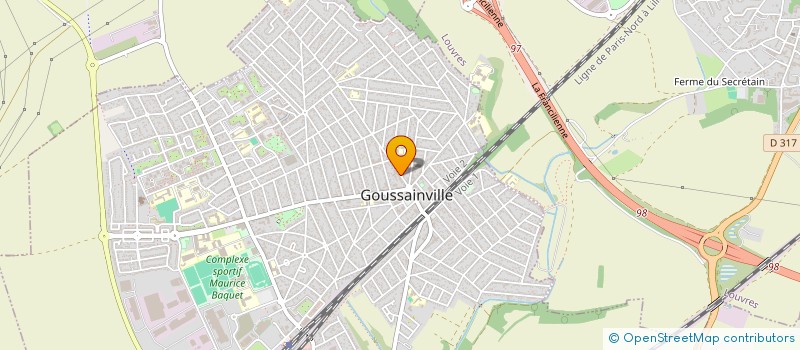 localisation de l'entreprise MULTISERV 95 à GOUSSAINVILLE
