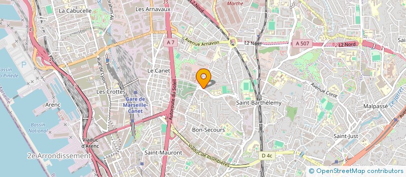 localisation de l'entreprise MULTISERVICE MODERNE BATIMENT à MARSEILLE 14