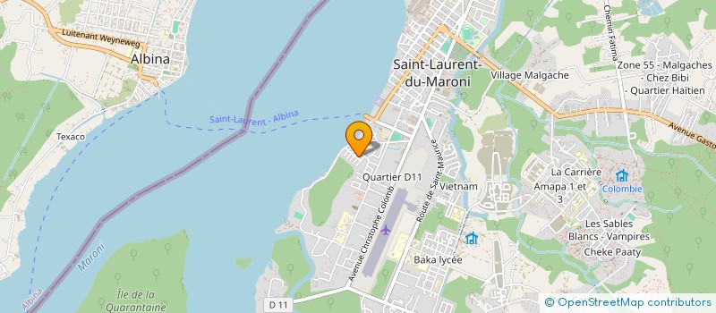 localisation de l'entreprise MULTISERVICE SECURITE PRIVEE 973 à SAINT-LAURENT-DU-MARONI